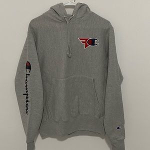 Champion x FaZe Clan Reverse Weave Gray Hoodie